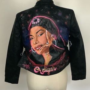 Aaliyah Jacket  Handpainted